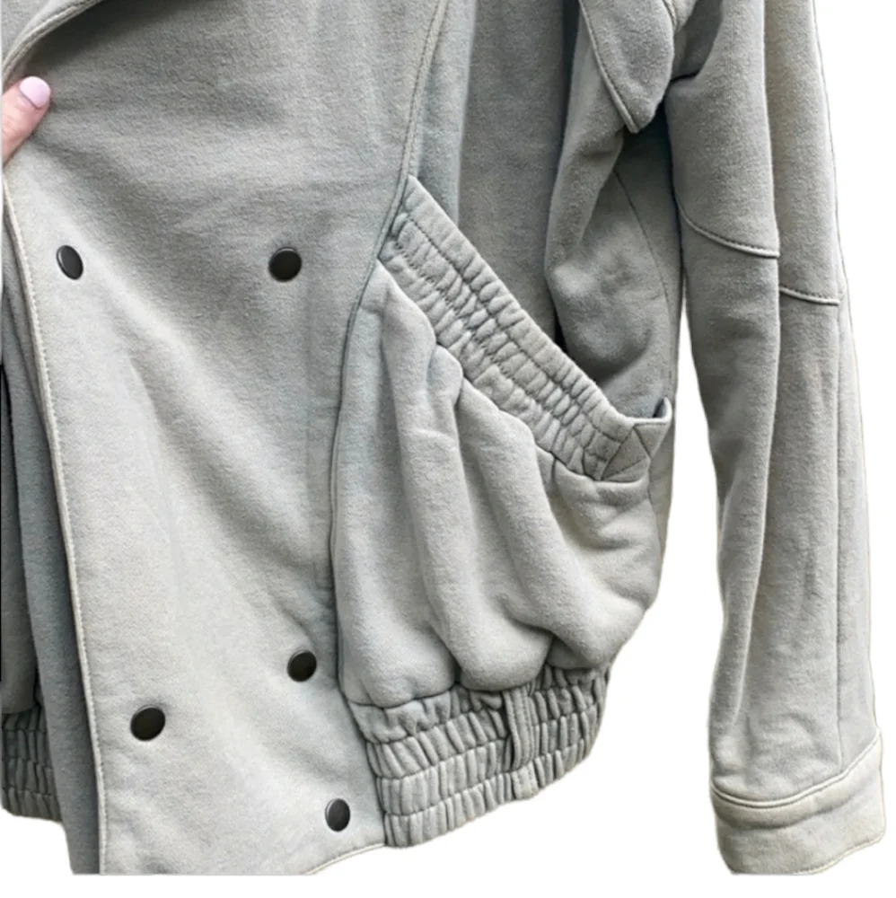 Free People Oversized Cotton Moto Jacket - Picture 3 of 7